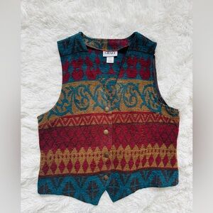 🏔️ Vintage Tapestry Vest